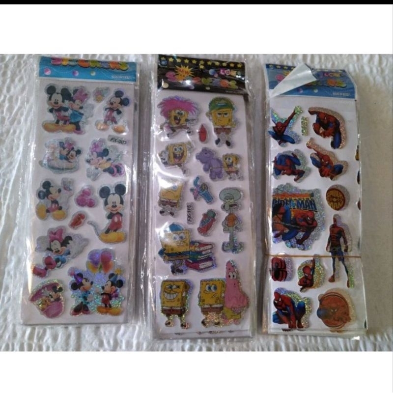 

Mainan anak stiker karakter kartun