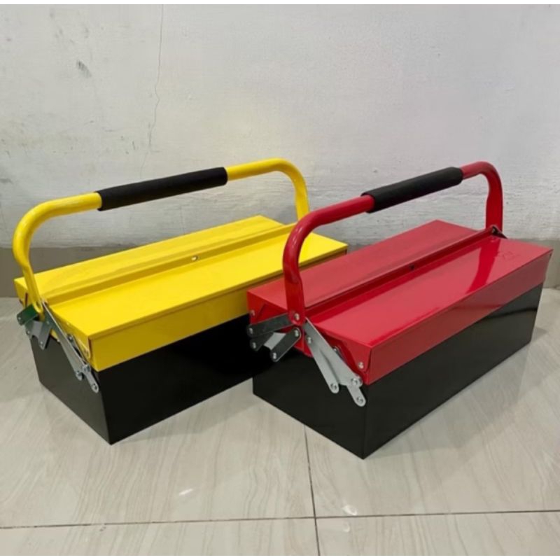 toolbox perkakas besi 2 susun tool box tempat kunci 2 tingkat