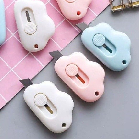 

High Quality WBS Cutter Mini Pisau Pemotong Kertas Mini Portable Cutter Mini Bentuk Awan Cutter Mini Pembuka Paket PR152