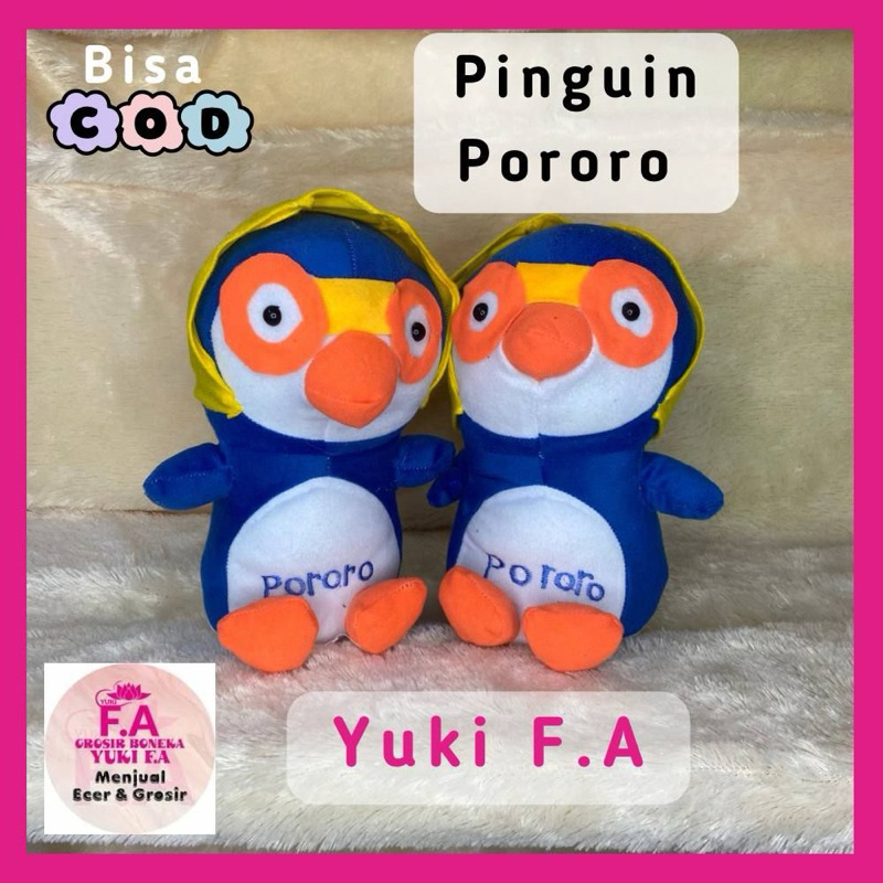 BONEKA PORORO S / BONEKA PINGUIN PORORO / BONEKA PINGUIN