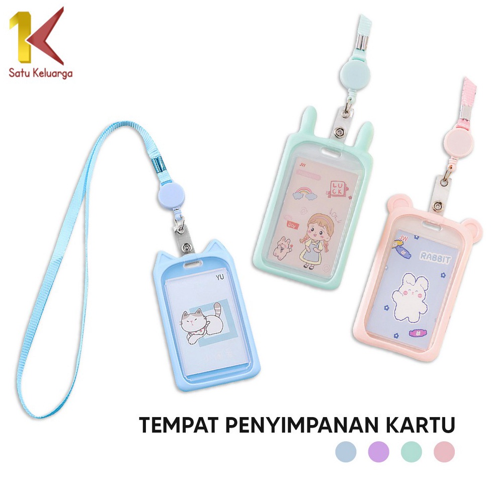 

Real produk Satu Keluarga Name Tag ID Card Holder Gantungan Kartu Nama Motif Kartun C324 Gantungan Tali Kartu Akses Kantor MRT Busway Tali ID Card Nama Atau Panitia Lanyard