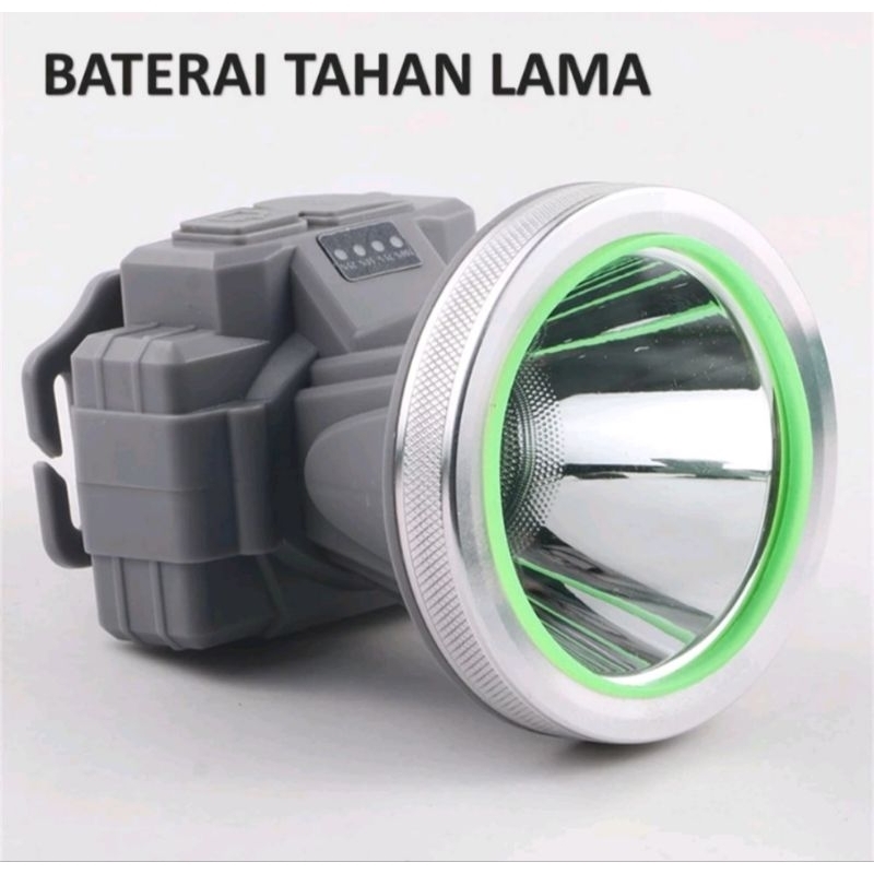 senter kepala superterang 100w charger USB