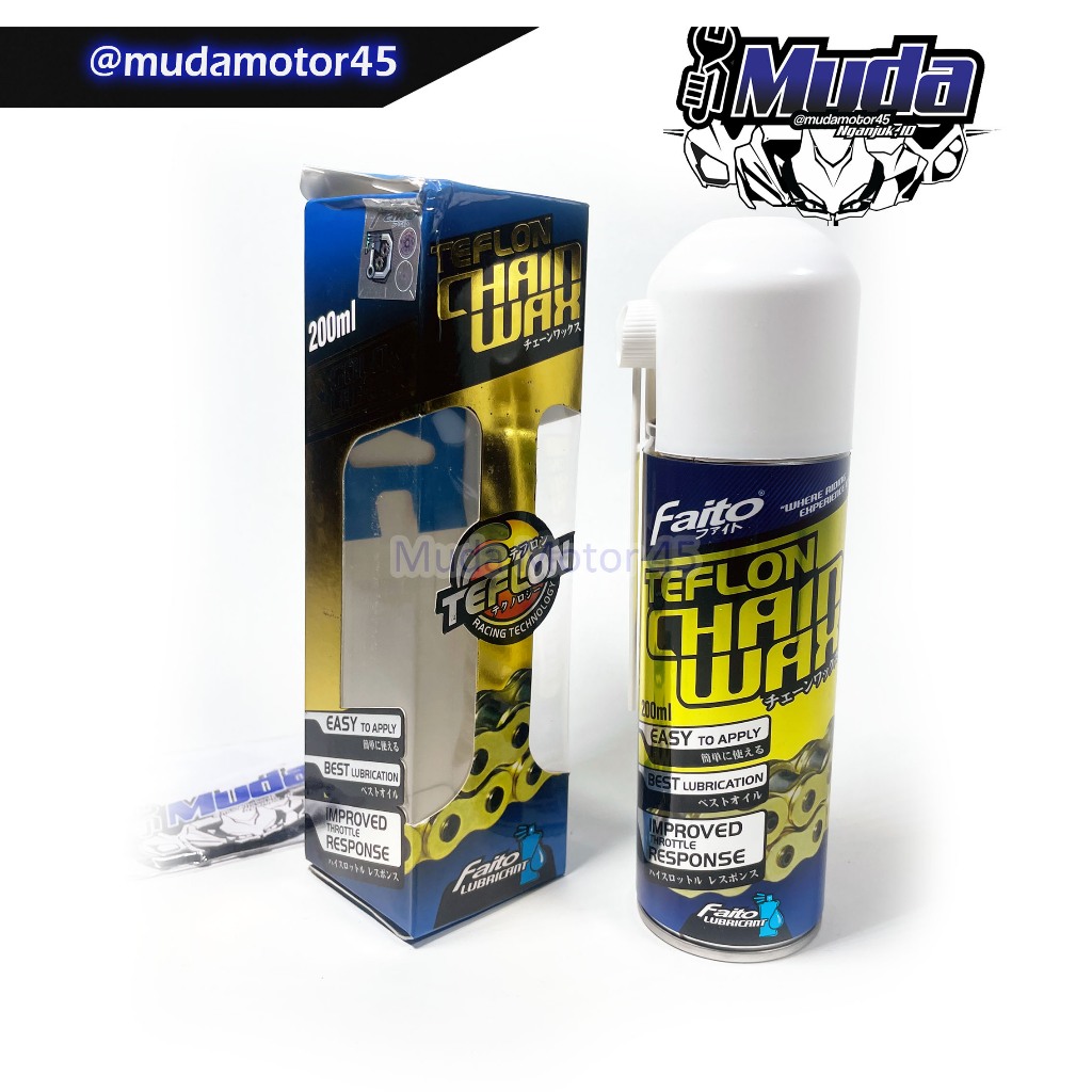 FAITO CHAIN WAX PELUMAS RANTAI SEPERTI WHITE GREASE RANTE SSS RK REGINA CHAINLUBE LUBE