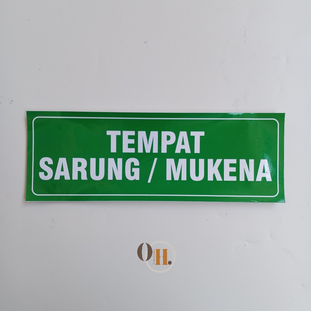 

Stiker Tempat Sarung/Mukena - Stiker Vinyl - Stiker Masjid/Mushola