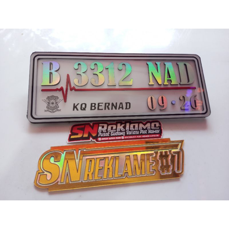 TERBARU Plat nomor mika datar lapis, mewah, berkelas, plat nomor modif, plat nomor acrylic, plat
