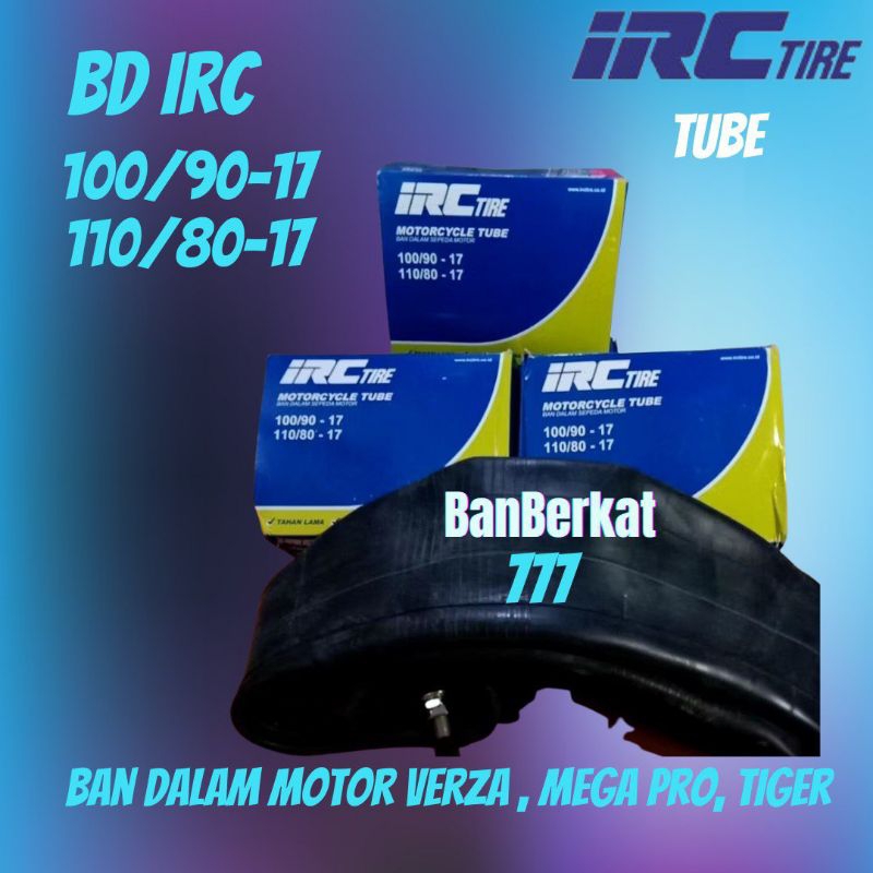 Ban Dalam IRC 100/90 Ring17 110/80 Ring17 120/70 Ring17 Ban Dalam Belakang Motor Verza