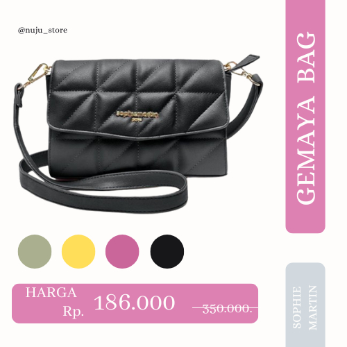 TAS SELEMPANG GEMAYA SLING BAG  TAS WANITA TAS WANITA IMPORT SOPHIE MARTIN DISKON