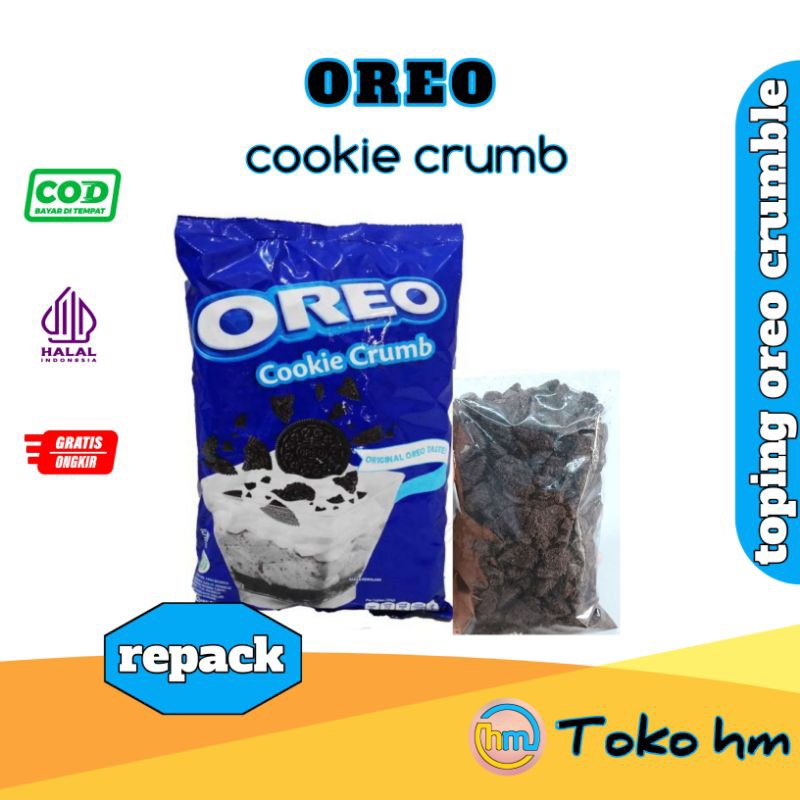 

toping oreo / oreo cookie crumble / toping oreo kasar (repack)