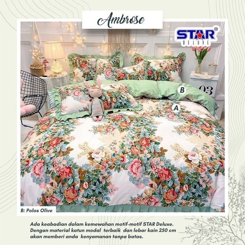 Sprei Katun Star Katun Cvc Motif Ambrose