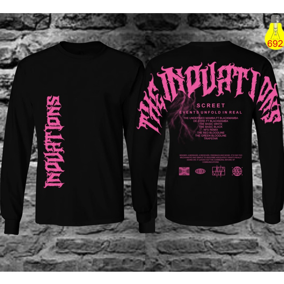 terbaru kaos pria lengan panjang bisa bayar di tempat koos motif katana viral kekinian  pelangi warn