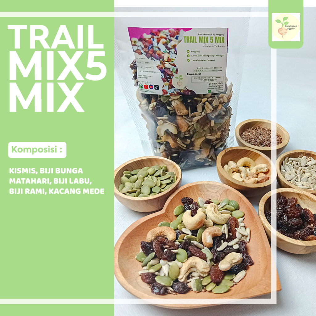 

SUPER TRAIL MIX 500GR - Almond, Cranberry, Pumpkin Seed, Cashew, Raisin, Sunflower Seed