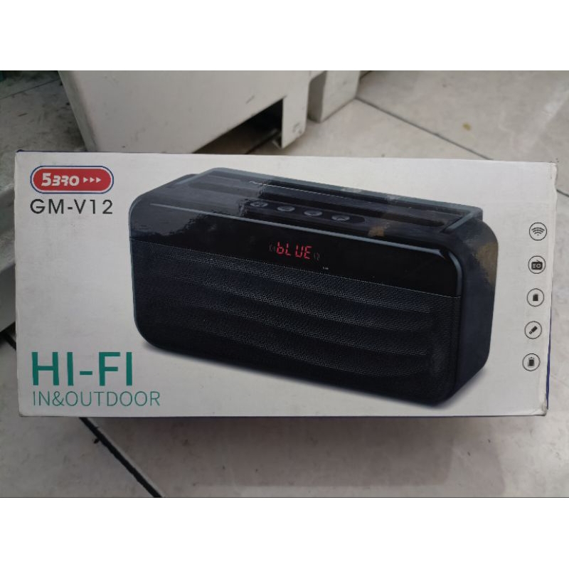 WIRELESS SPEAKER 5 BRO GM-V12 MUSIK BOK MUSIC BOX