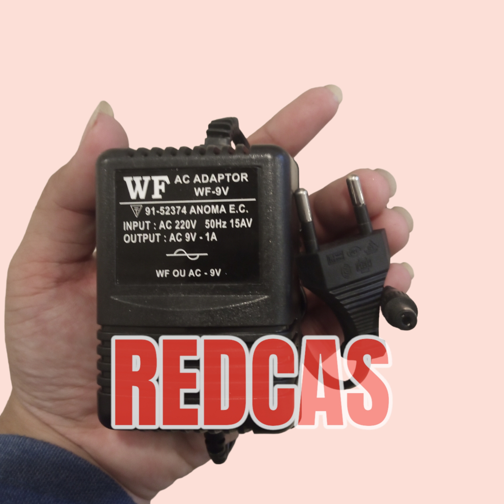 WF AC ADAPTOR OUTPUT 9V 9 VOLT BISA UNTUK EFEK VOKAL ALESIS TAIWAN MALAYSIA USA