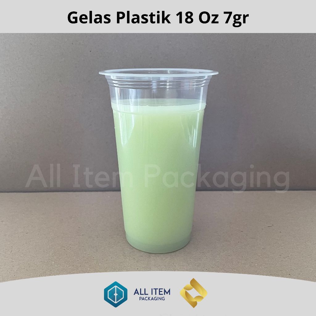 RJM Plastic Cup / Gelas Plastik PP / Gelas Plastik 18 Oz 7gr @50 Pcs