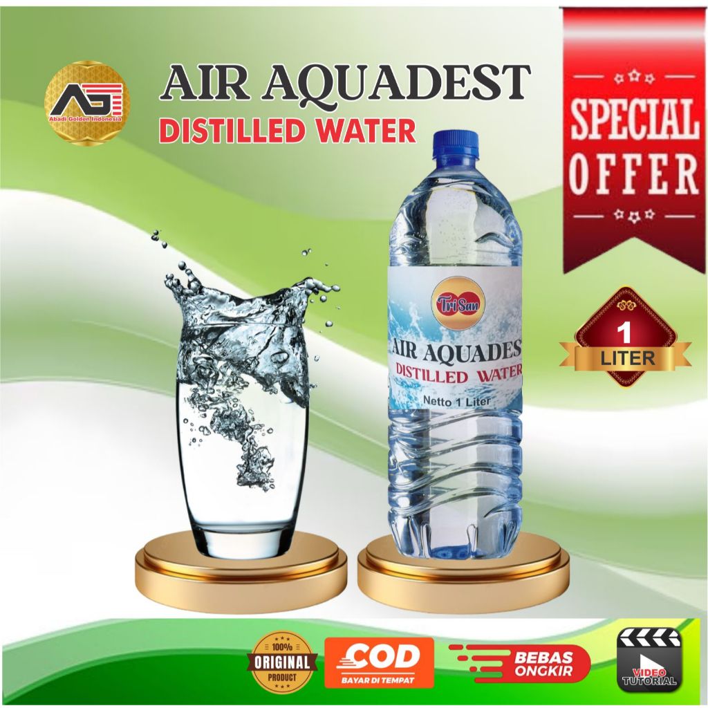

Air Suling Auadest Murni 1 liter