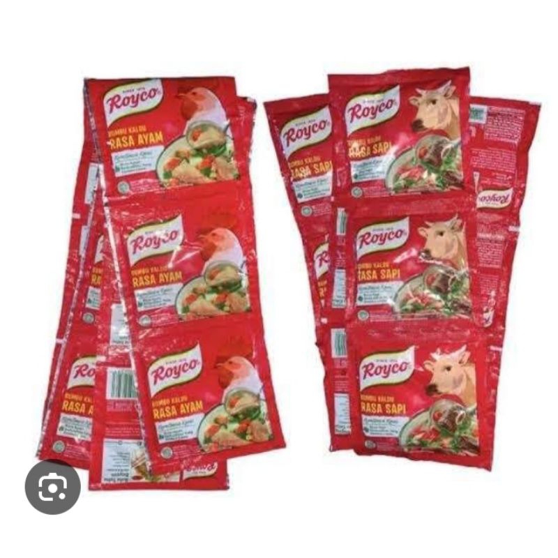 

Royco penyedap rasa sapi 1 renteng isi 12 saset