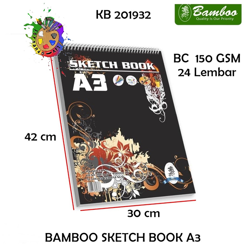 

Sketch Book Spiral Bamboo A3