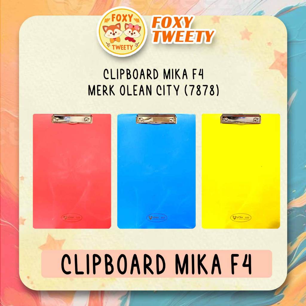 

Clipboard Mika F4 Merk Olean City/Papan Dada Mika - 7878