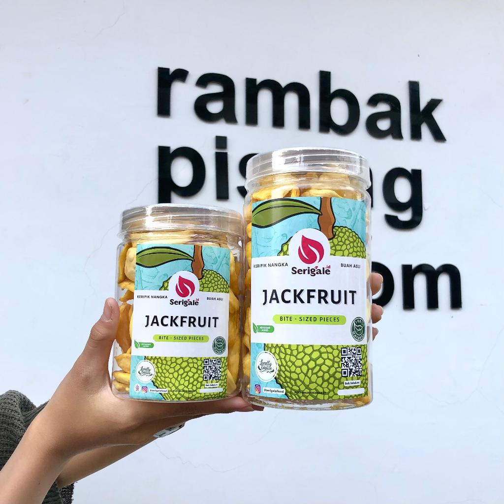 

Serigale Keripik Buah Nangka I Kemasan Toples 1000 ML I Premium Jackfruit Chips I Camilan Diet Sehat