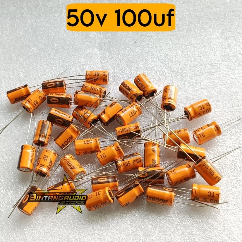 Elco Kapasitor 50v 100uf Elko Capasitor Kualitas Bagus