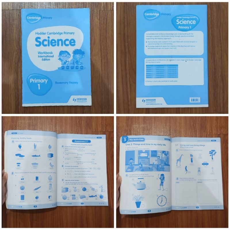 Buku Hodder Cambridge primary science workbook  internasional edition primary1 pelajaran science ana