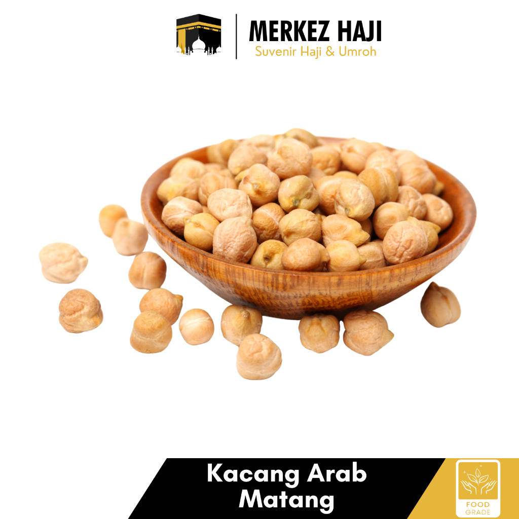 

Kacang Arab Panggang 250 Gram | Chickpeas Roasted Matang Original Premium Oleh oleh Haji Umroh