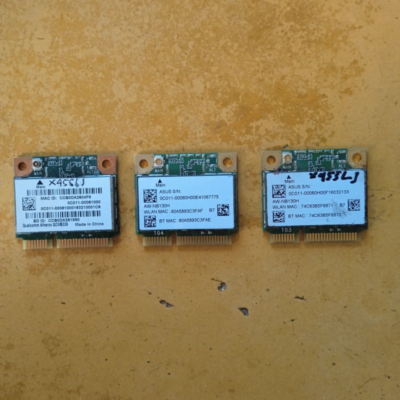 wifi card asus x455l, a455l Bekas ori cabutan