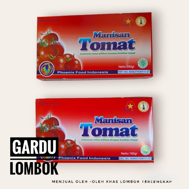 

Manisan Tomat Phoenix kotak 160 gr Khas Lombok