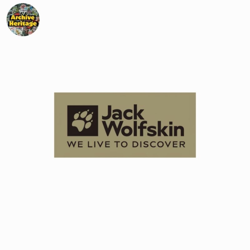 

sticker Jack Wolfskin we live to discover logo brand clothing outdoor hiking stiker
