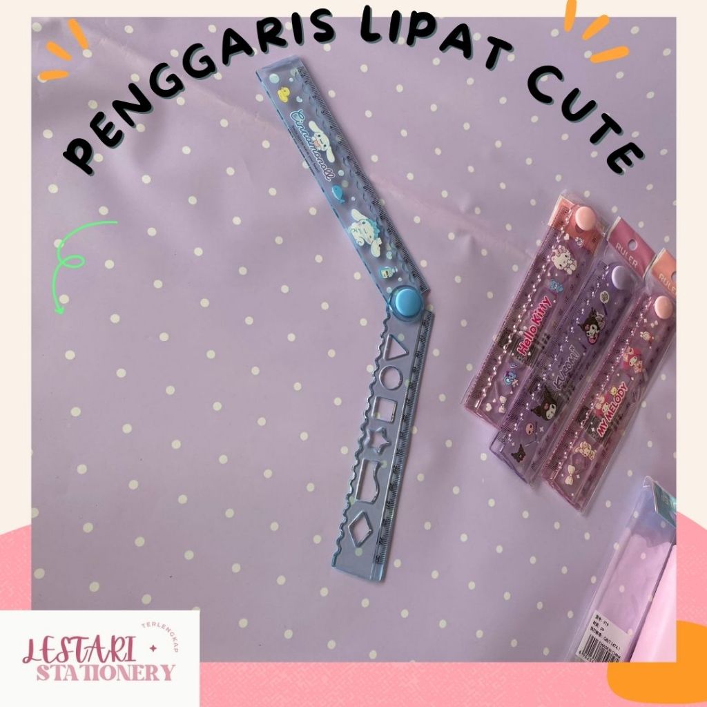 

Penggaris Lipat | Penggaris Cute | PEnggaris Bening Lucu | Lestari Stationery