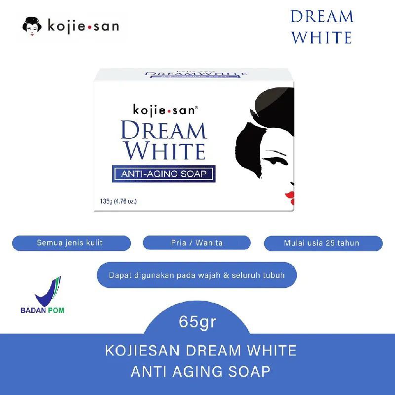 KOJIE SAN Kojic Acid Skin Lightening Soap Reguler With Hydromoist Hydrating and Moisturizing Dream W