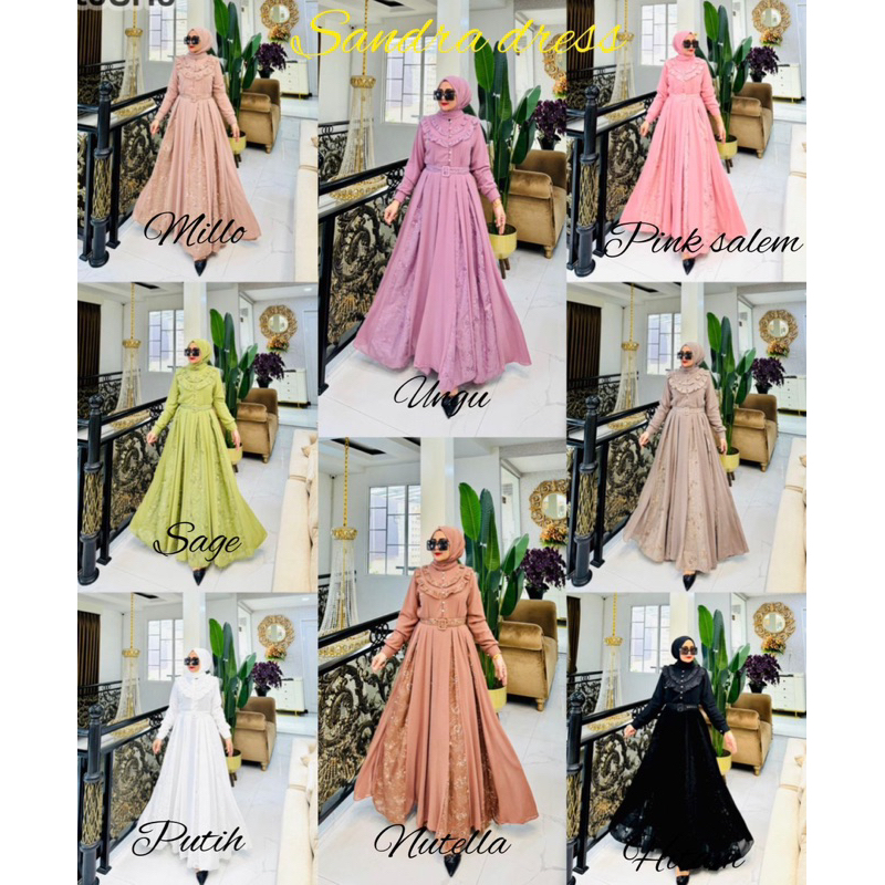 DRESS BY BILQIS ASAPUROH / SANDRA DRESS SET PASMINA
