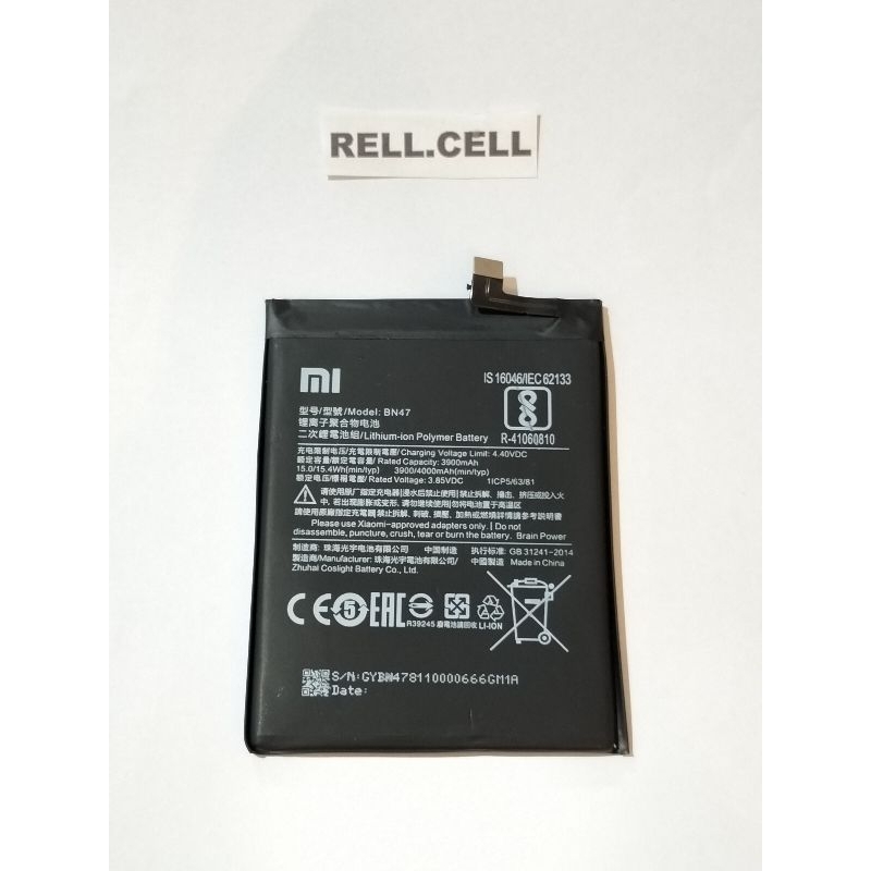 BATERAI BATTERY BATRE XIAOMI REDMI 6 PRO MI 2A LITE BN47 BN-47 BN 47 ORIGINAL BATERAI