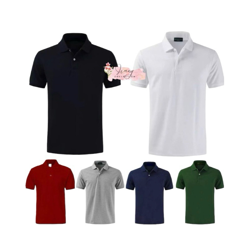 Kaos Polo Polos Pria Kerah Wangky Polos Pria Polo T-shirt Kaos Kerah Polo Polos Pakaian Cowok Kerah 
