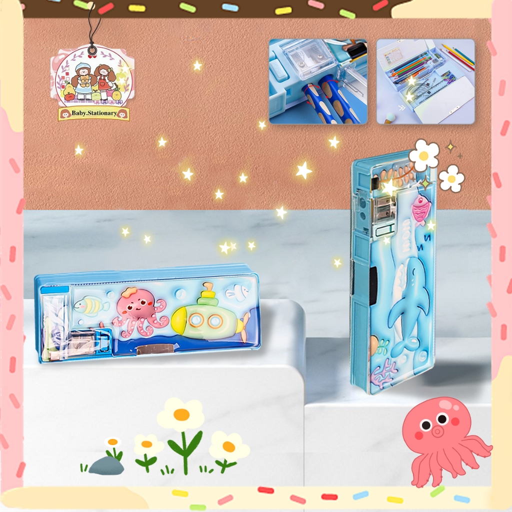 

Tempat Pensil Anak Multi Fungsi / Tempat Pensil Anak Lumba-lumba / Rautan Pensil
