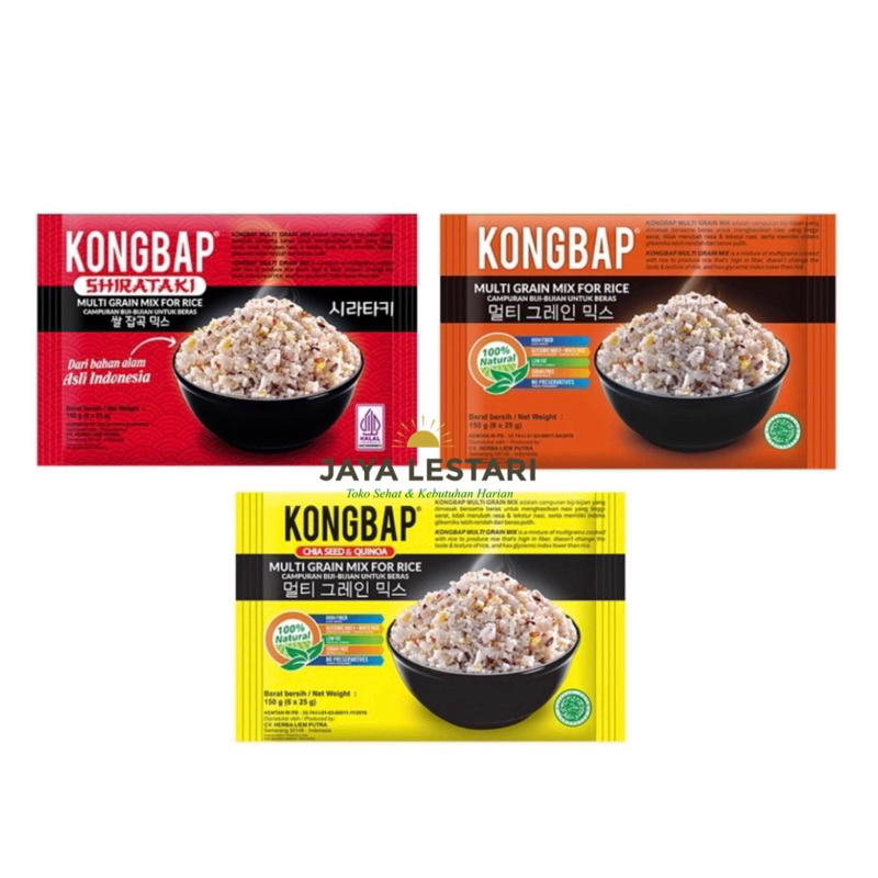 

Kongbab Multi Grain Mix For Rice (150g) (3 Varian Rasa)