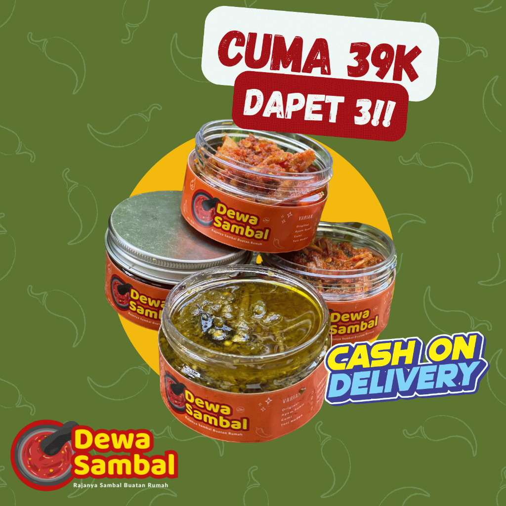 

Dewa Sambal Paket Bundling DAPAT 3PCS