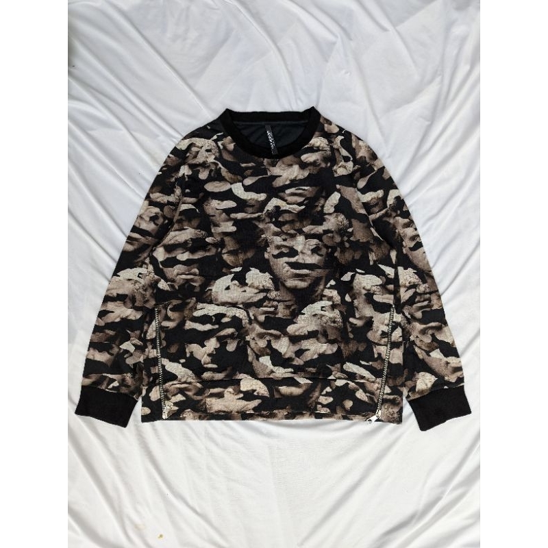 NEIL BARRETT SWEATSHIRT MADE IN ITALY CASUAL FULL PRINT ORIGINAL PRIA WANITA SECOND MURAH VIRAL