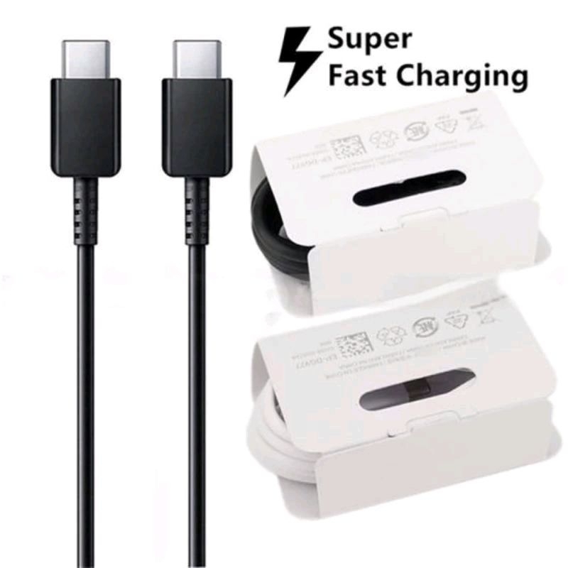 KABEL DATA ORi SAMSUNG KABEL USB TYPE C TO TYPE C KABEL DATA CHARGER USB-C TO TYPE C