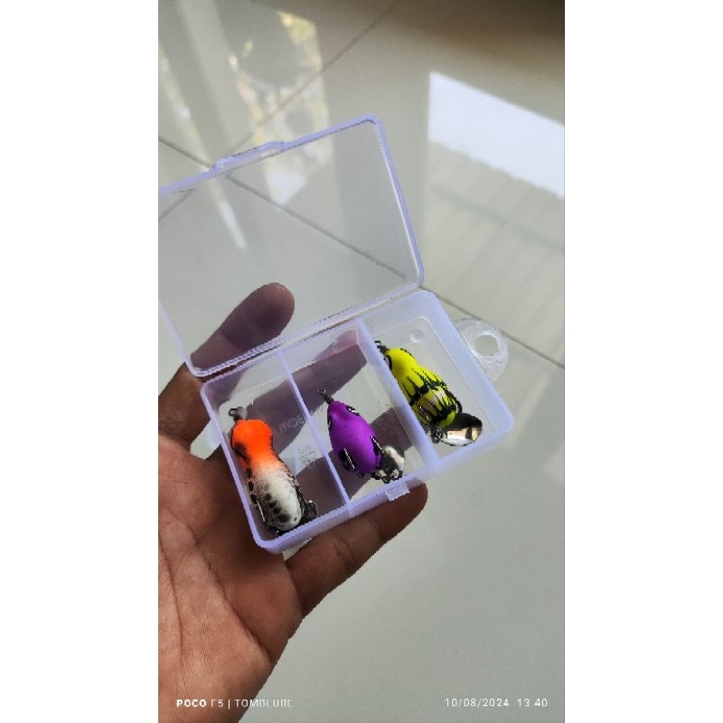 paket soft frog bonus lure box