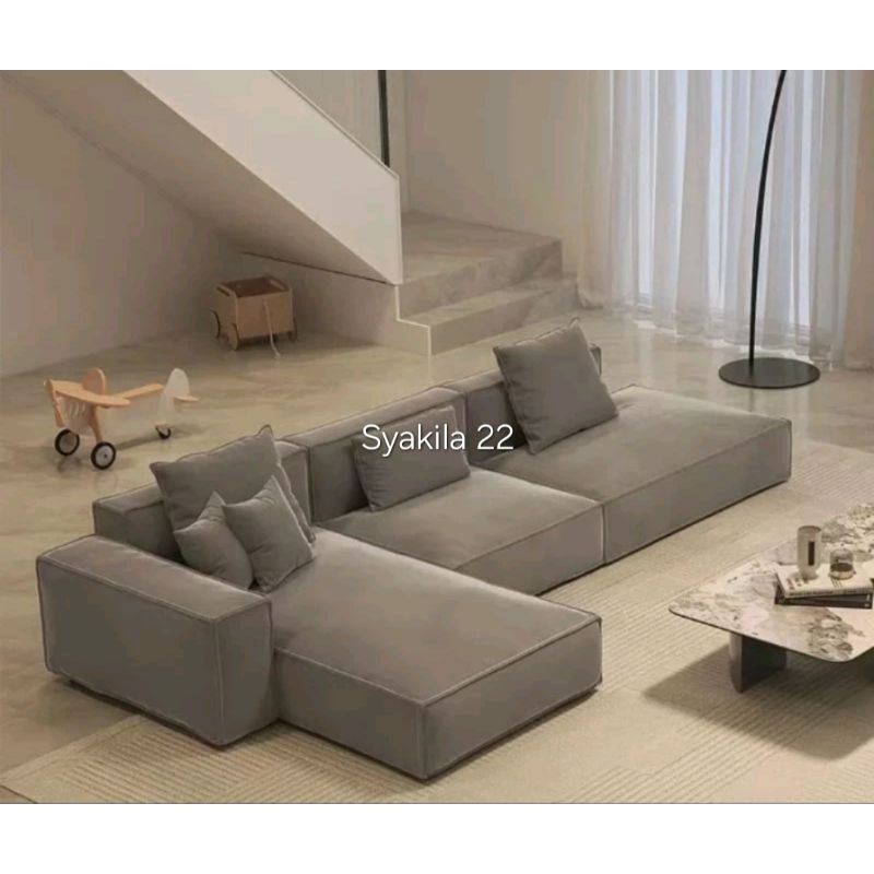 Sofa Ruang tamu / Sofa L santai jumbo / Sofa L santai Minimalis