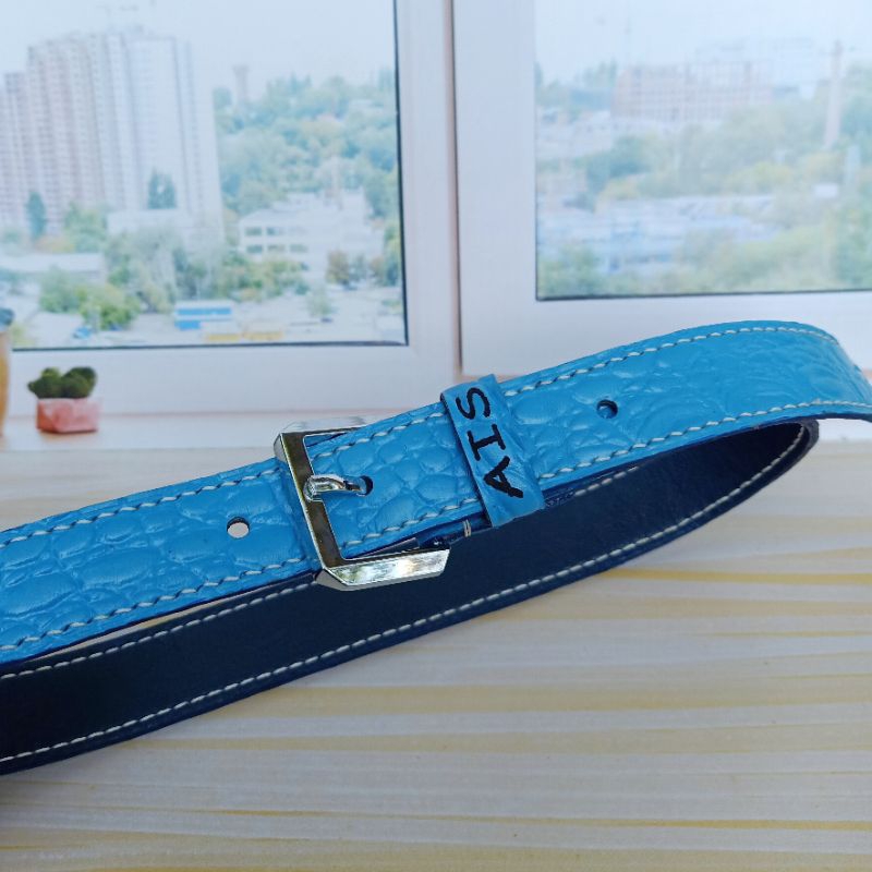 Ikat Pinggang Sabuk Anak Kulit Asli Kustom Nama