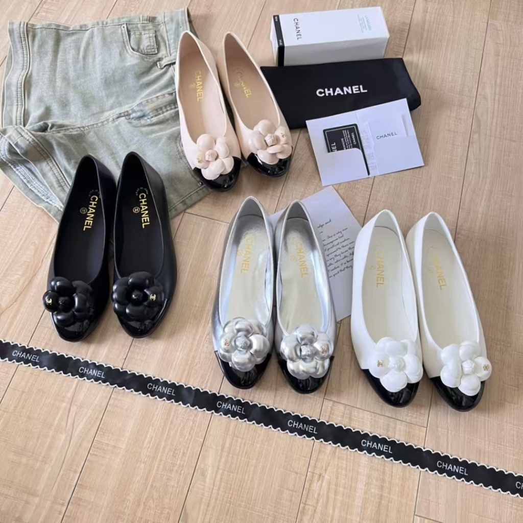 Original CHANEL Chanel 24SS-Early Summer Camellia Single Shoes/Fairy Shoes