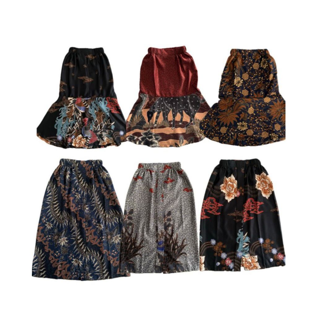 ROK BATIK ANAK/ROK ANAK TK DAN SD/ ROK DUYUNG/ ROK LIPAT BELAH/ ROK BATIK PANJANG