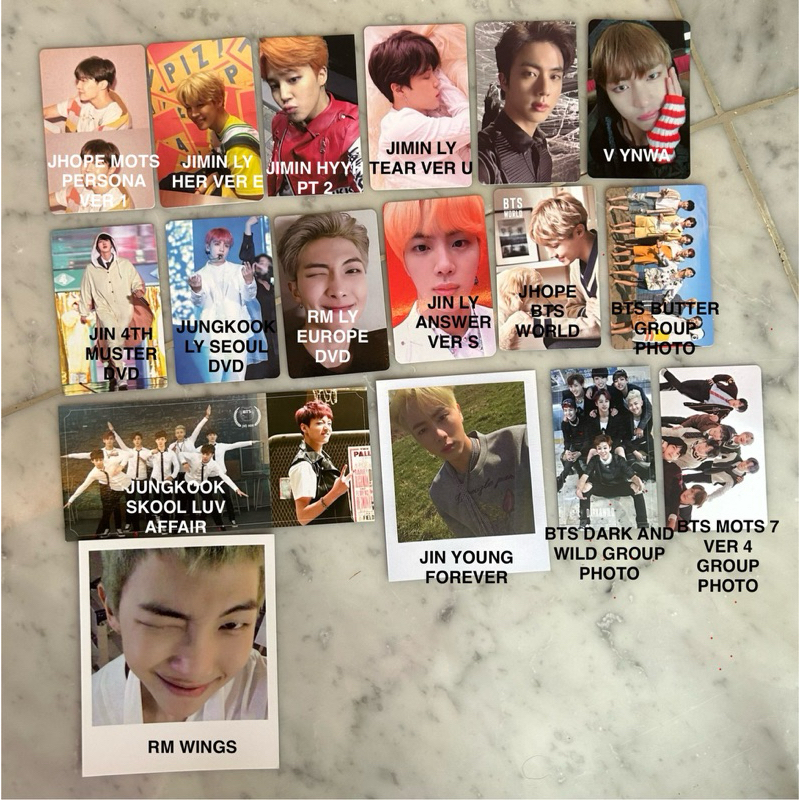 [baca desc] wts bts album pc jimin taehyung v jungkook jk jhope suga yoongi jin rm namjoon hyyh ly y