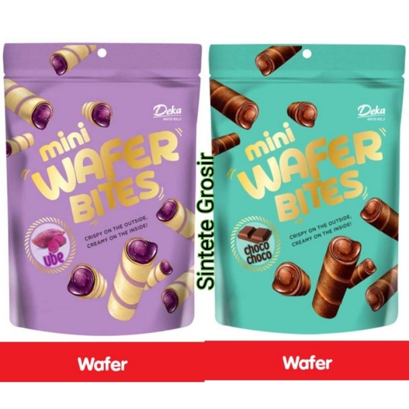 

Deka Mini Wafer Bites Choco & Ube isi 72 gram