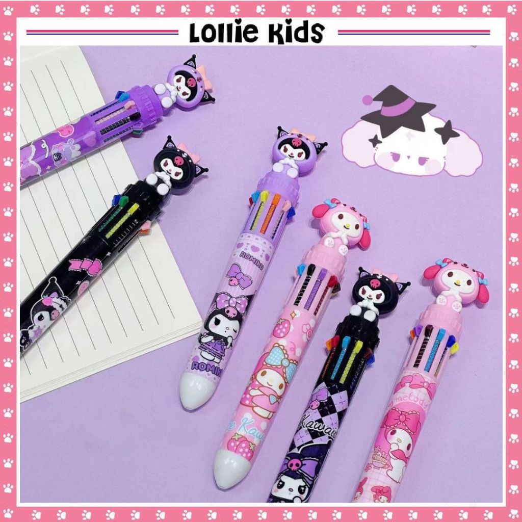 

BOLPOINT MEKANIK 10 WARNA MOTIF KAWAI / PULPEN ANAK MOTIF LUCU / BOLPEN WARNA KARAKTER 3D LUCU MURAH