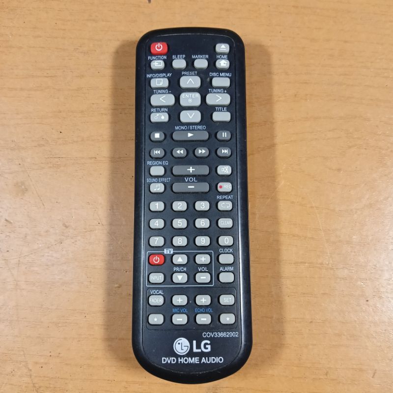 Remote audio LG COV33662002 bekas normal bagus