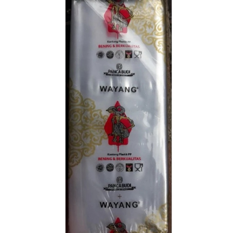 PLASTIK PP WAYANG 13X30 PLASTIK BENING 13X30