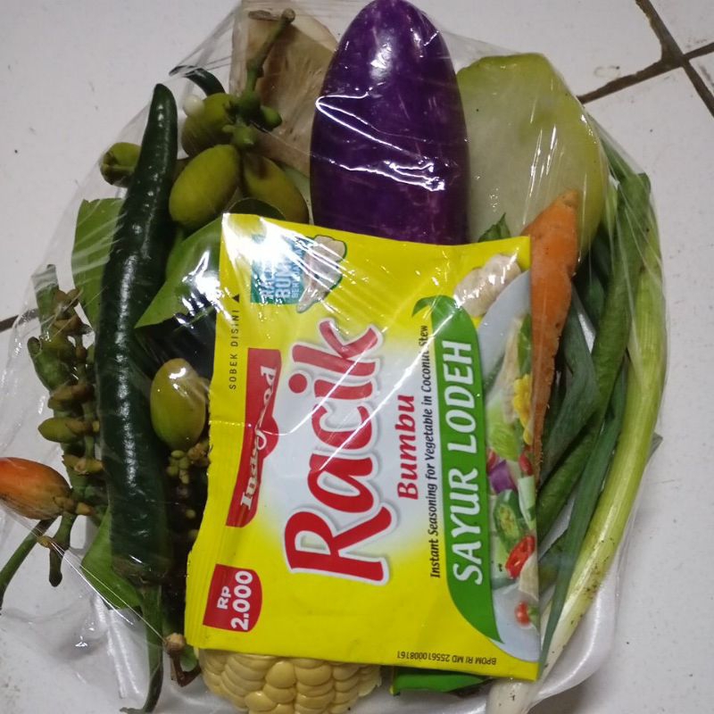 

paket sayur lodeh komplit racik